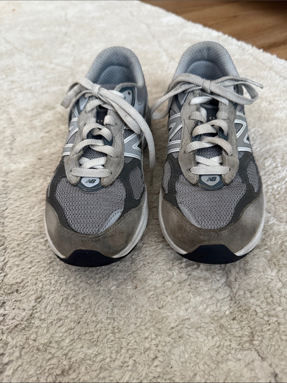 New Balance | 990v5 grey suede made in USA retro sneakers | Kids 3